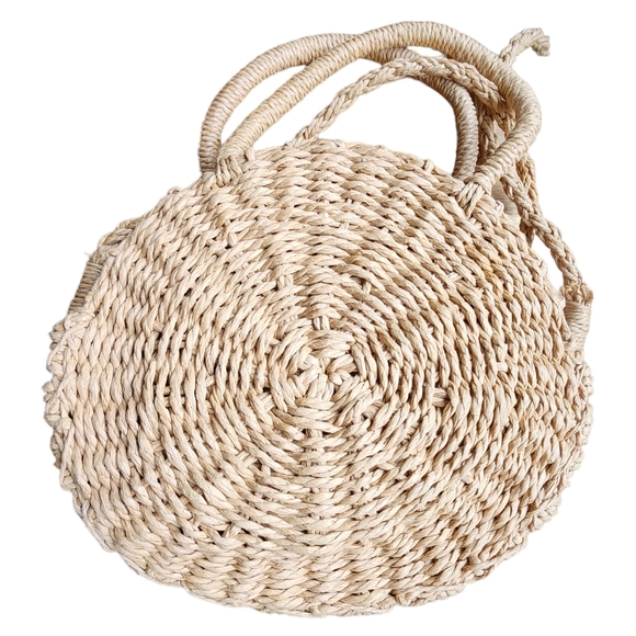 Rattan Straw Tassel Crossbody Handbag - Picture 5 of 7